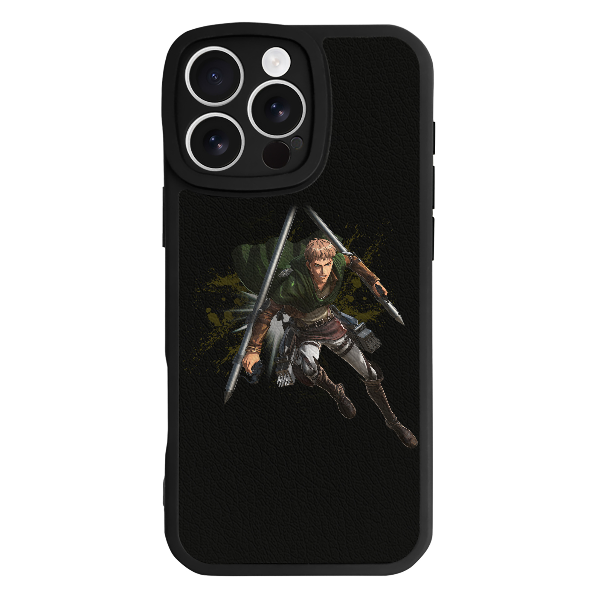 （画像用） 進撃の巨人 ジャン・キルシュタイン Attack on Titan Jean Kirstein 【iPhone 16シリーズ対応】シリコンスマホケース（レザー調） 材質：シリコン
